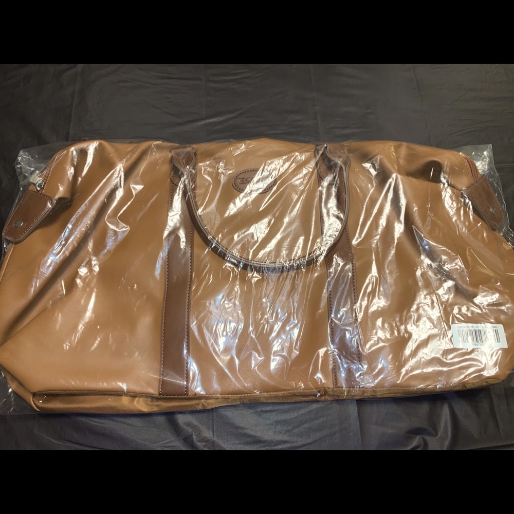 Large Brown Travel Bag.  New.